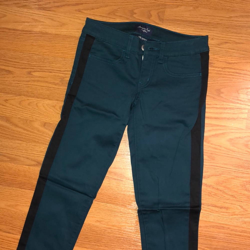 American eagle Never worn teal jeggings size 2